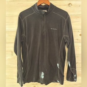 Columbia Fleece Quarter Zip Gray (Large)